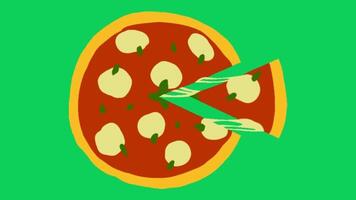 2d animated pizza video