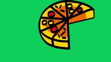 2d animado Pizza video