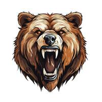 roaring bear vector