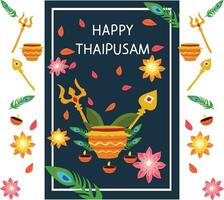 contento thaipusam India festival vector