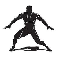 silhouette of a running person vector