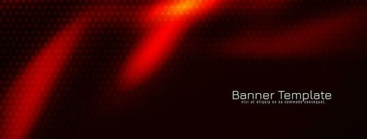 Modern red glossy dark color banner design vector