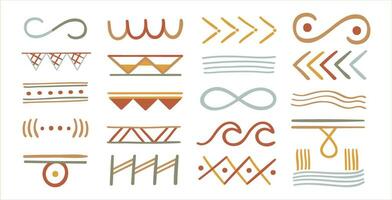 símbolos de tripiliano cultura. pagano señales de cucuteni. vector