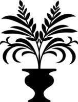 Silhouette potted plants icon, Sign for mobile concept and web design. vector illustration. AI generated illustration.