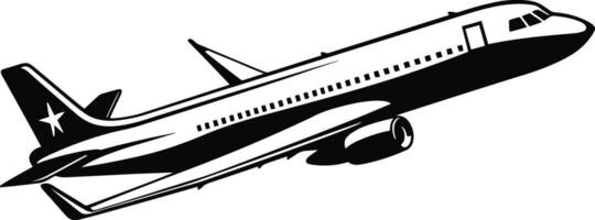 Plane icon vector, solid illustration, pictogram isolated on white background. color editable. AI generated illustration. vector