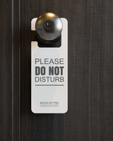 Door hanger mockup psd