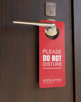 Door hanger mockup psd