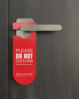 Door hanger mockup psd