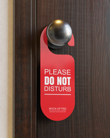 Door hanger mockup psd