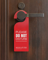 Door hanger mockup psd