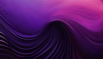 AI generated Ethereal Elegance A Stunning Purple and Black Gradient Background with Wavy Lines photo