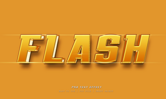 Flash 3D Editable Text Effect psd