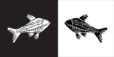 ilustración vector gráficos de pescado icono