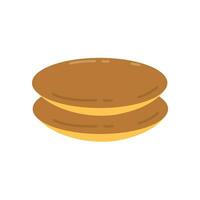 Japanese dorayaki dessert pancake illustration vector