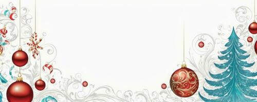 AI Generated A Festive Christmas Banner Design photo