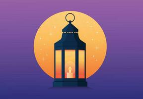 Ramadan lantern vector illustration