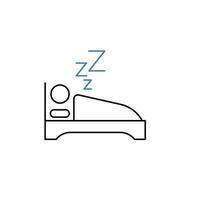 Sleep Quality concept line icon. Simple element illustration. Sleep Quality concept outline symbol design. vector