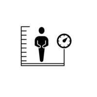 Body Mass Index concept line icon. Simple element illustration.Body Mass Index concept outline symbol design. vector