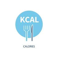 calories concept line icon. Simple element illustration. calories concept outline symbol design. vector