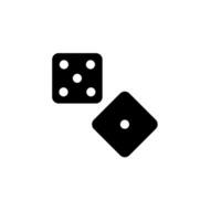 craps concept line icon. Simple element illustration. craps concept outline symbol design. vector