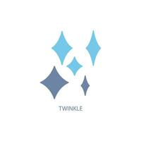 twinkle concept line icon. Simple element illustration. twinkle concept outline symbol design. vector