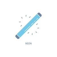 neon concept line icon. Simple element illustration. neon concept outline symbol design. vector