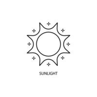 sunlight concept line icon. Simple element illustration. sunlight concept outline symbol design. vector