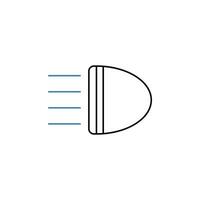 Car light concept line icon. Simple element illustration. Car light concept outline symbol design. vector