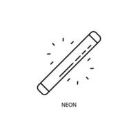 neon concept line icon. Simple element illustration. neon concept outline symbol design. vector