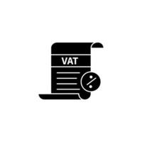 VAT taxes concept line icon. Simple element illustration. VAT taxes concept outline symbol design. vector