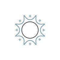 sunlight concept line icon. Simple element illustration. sunlight concept outline symbol design. vector