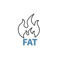 fat burning concept line icon. Simple element illustration. fat burning concept outline symbol design. vector