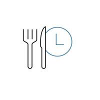 intermittens fasting concept line icon. Simple element illustration. intermittens fasting concept outline symbol design. vector