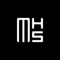 mhs letra logo vector diseño, mhs sencillo y moderno logo. mhs lujoso alfabeto diseño