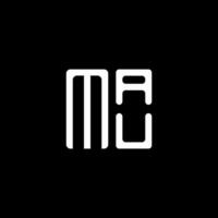 Mau letra logo vector diseño, Mau sencillo y moderno logo. Mau lujoso alfabeto diseño