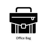 office bag vector  Solid  Icon Design illustration. Business And Management Symbol on White background EPS 10 File