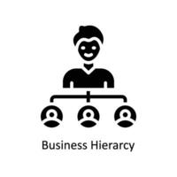 business hierarchy vector  Solid  Icon  Design illustration. Business And Management Symbol on White background EPS 10 File