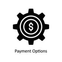 Payment Options vector  Solid  Icon Design illustration. Business And Management Symbol on White background EPS 10 File