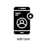 Add User vector  Solid  Icon Design illustration. Business And Management Symbol on White background EPS 10 File