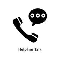 Helpline Talk vector  Solid  Icon Design illustration. Business And Management Symbol on White background EPS 10 File