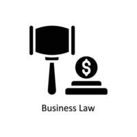 Business Law vector  Solid  Icon Design illustration. Business And Management Symbol on White background EPS 10 File
