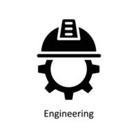 Engineering vector  Solid  Icon Design illustration. Business And Management Symbol on White background EPS 10 File