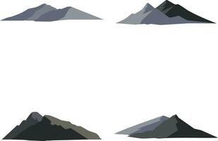 International Mountain Day In Flat Design. Isolated On White Background. Vector Illustration.