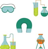 STEM Day Collection. With Some Science Equipment. Isolated Vector Icon.