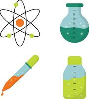 STEM Day Collection. With Some Science Equipment. Isolated Vector Icon.