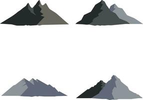 International Mountain Day In Flat Design. Isolated On White Background. Vector Illustration.