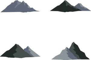 International Mountain Day In Flat Design. Isolated On White Background. Vector Illustration.