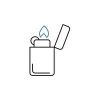 lighter concept line icon. Simple element illustration. lighter concept outline symbol design. vector