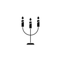 candles concept line icon. Simple element illustration. candles concept outline symbol design. vector