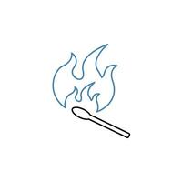 match concept line icon. Simple element illustration. match concept outline symbol design. vector